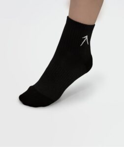 Unisex Short Crew Dry Touch Socks - Pack of 3 Black thumbnail 4