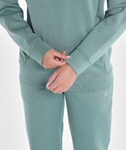 Unisex Vent Comfy Sweater Green-Khaki thumbnail 3