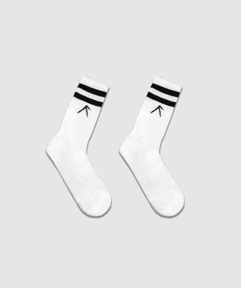 Unisex Stripes Crew Cotton Socks - Pack of 3 White Image 7