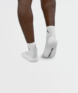 Unisex Short Crew Cotton Socks - Pack of 3 White thumbnail 3