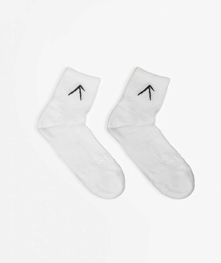 Unisex Short Crew Cotton Socks - Pack of 3 White Image 7