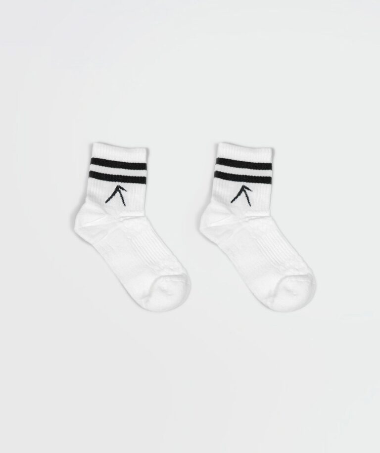 Unisex Stripes Short Crew Cotton Socks - Pack of 3 White Image 6