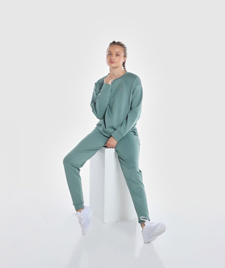 Unisex Vent Comfy Sweater Green-Khaki Image 5