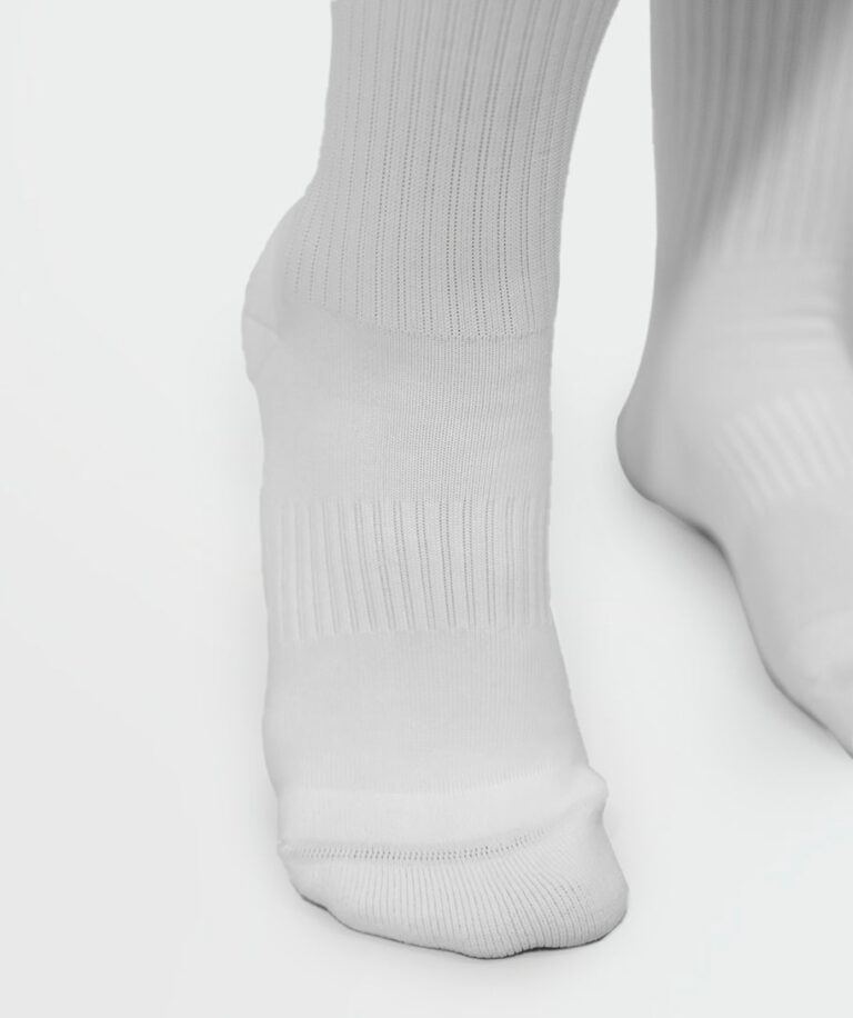 Unisex Crew Dry Touch Socks - Pack of 3 White Image 5
