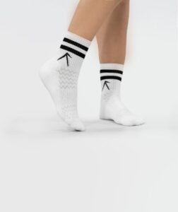 Unisex Stripes Short Crew Cotton Socks - Pack of 3 White thumbnail 3