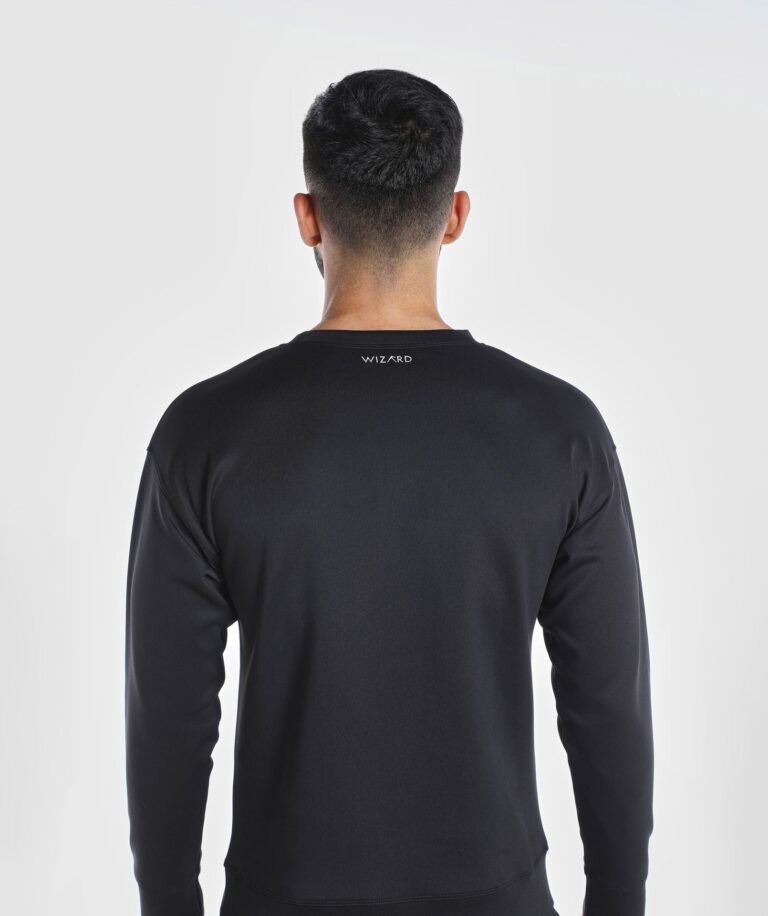 Unisex Vent Comfy Sweater Black Image 5