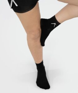 Unisex Short Crew Cotton Socks - Pack of 3 Black thumbnail 3