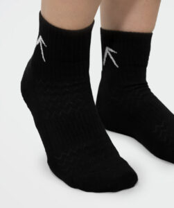 Unisex Short Crew Cotton Socks - Pack of 3 Black thumbnail 4