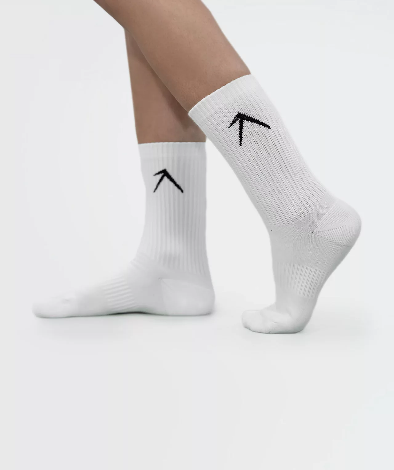 Unisex Crew Dry Touch Socks - Pack of 3 White Main Image