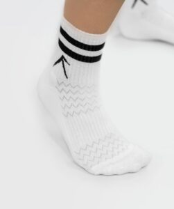 Unisex Stripes Short Crew Cotton Socks - Pack of 3 White thumbnail 4