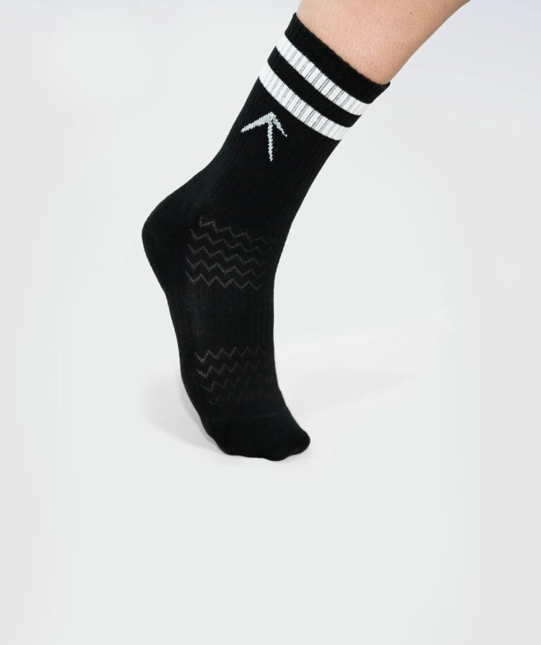 Unisex Stripes Crew Cotton Socks - Pack of 3 Black Image 5