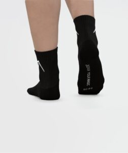 Unisex Short Crew Dry Touch Socks - Pack of 3 Black thumbnail 2