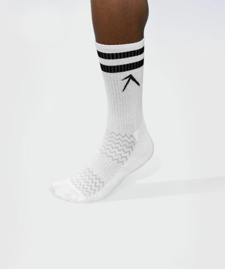 Unisex Stripes Crew Cotton Socks - Pack of 3 White Image 5