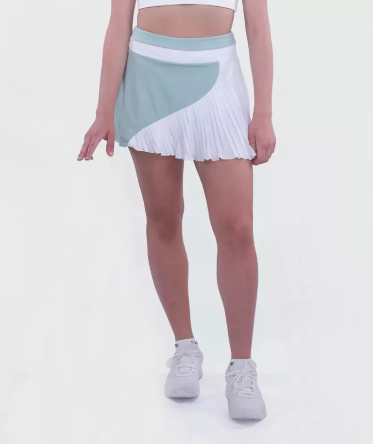 Women PadelPro Skirt White-Green Image 1