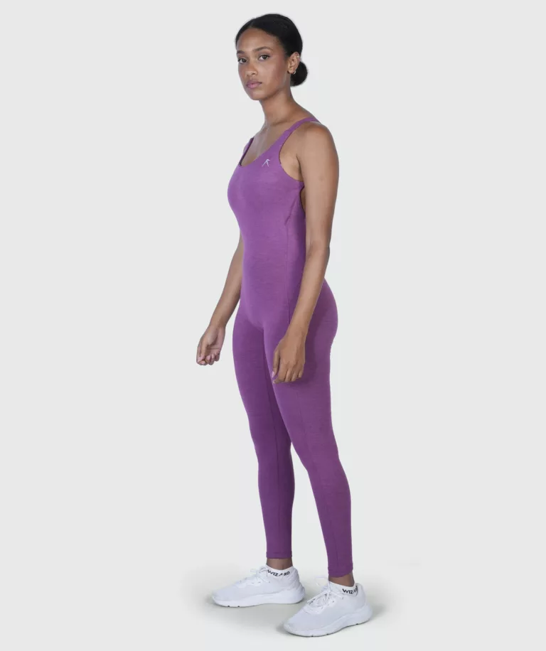 Women Strappy Backless Jumpsuit Purple Image 6