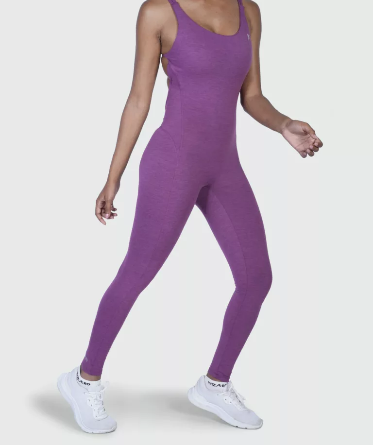 Women Strappy Backless Jumpsuit Purple Image 5